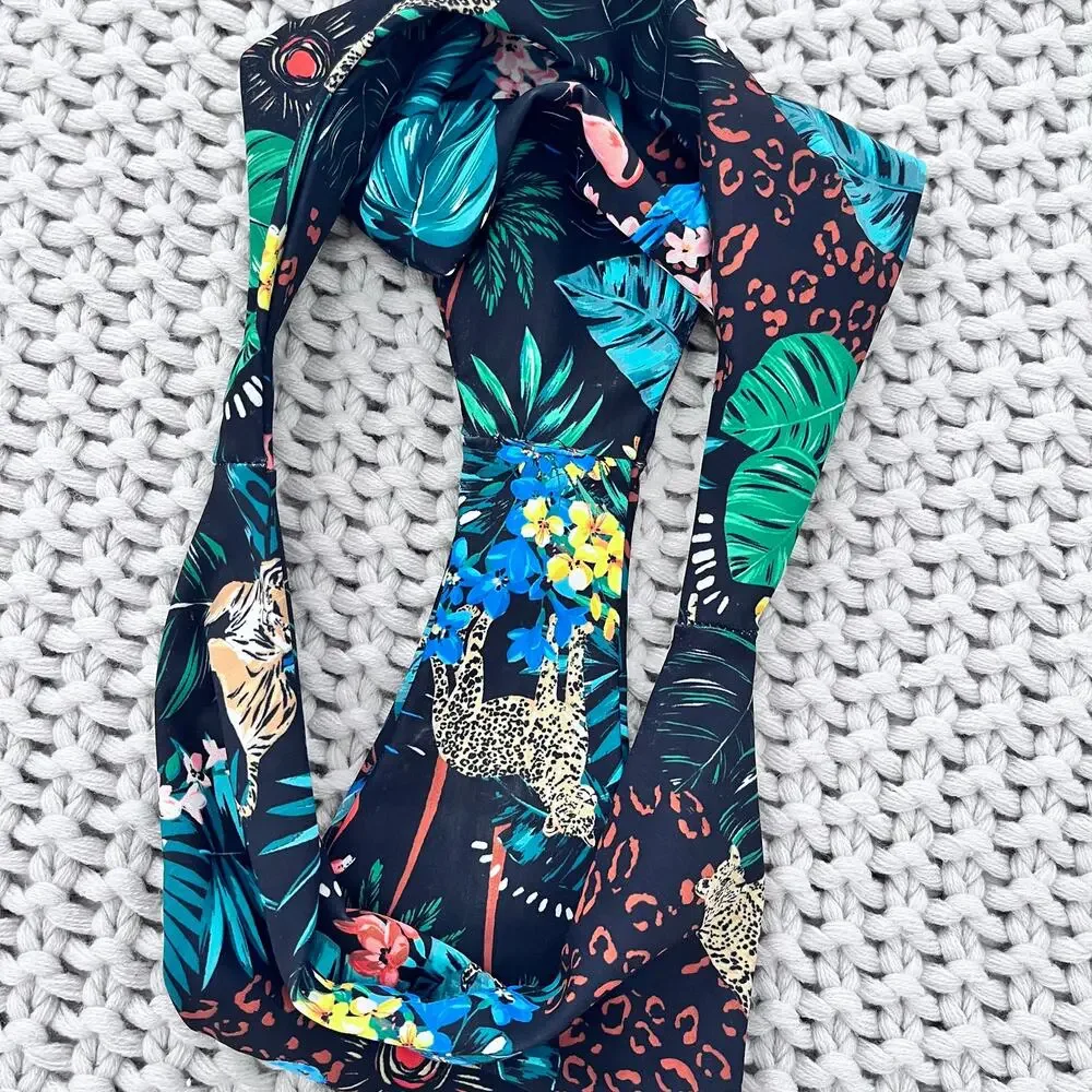 Skatie• ‘Kelly’ Bikini Bottom ‘Paradise’ Hawaiian  Print